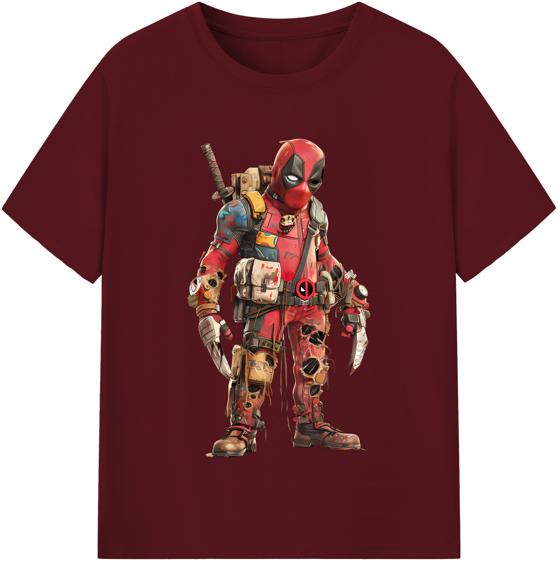 （画像用） Deadpool デッドプール 綿100％半袖Tシャツ（フロントプリント）